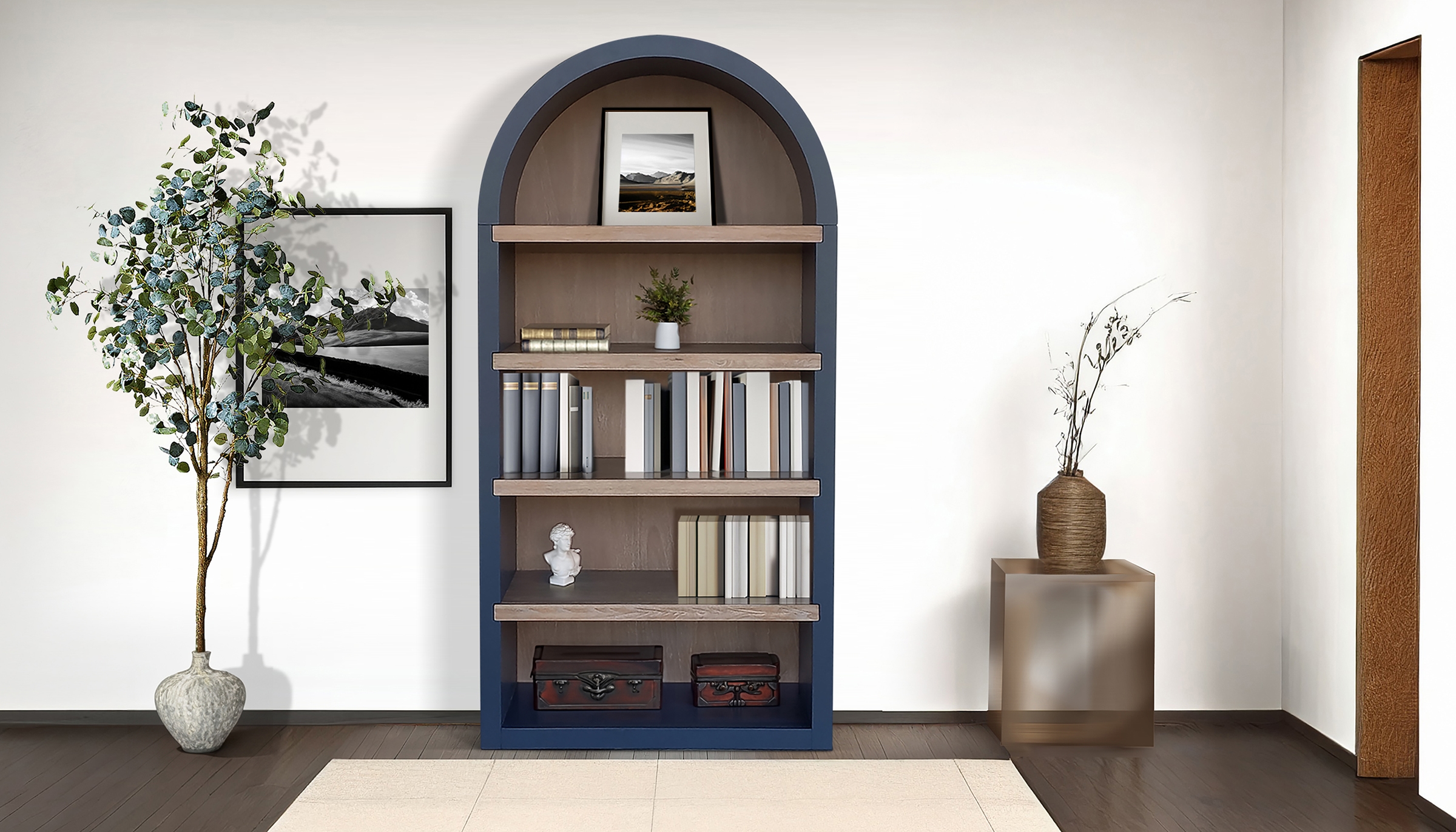 Logan Arched Bookcase