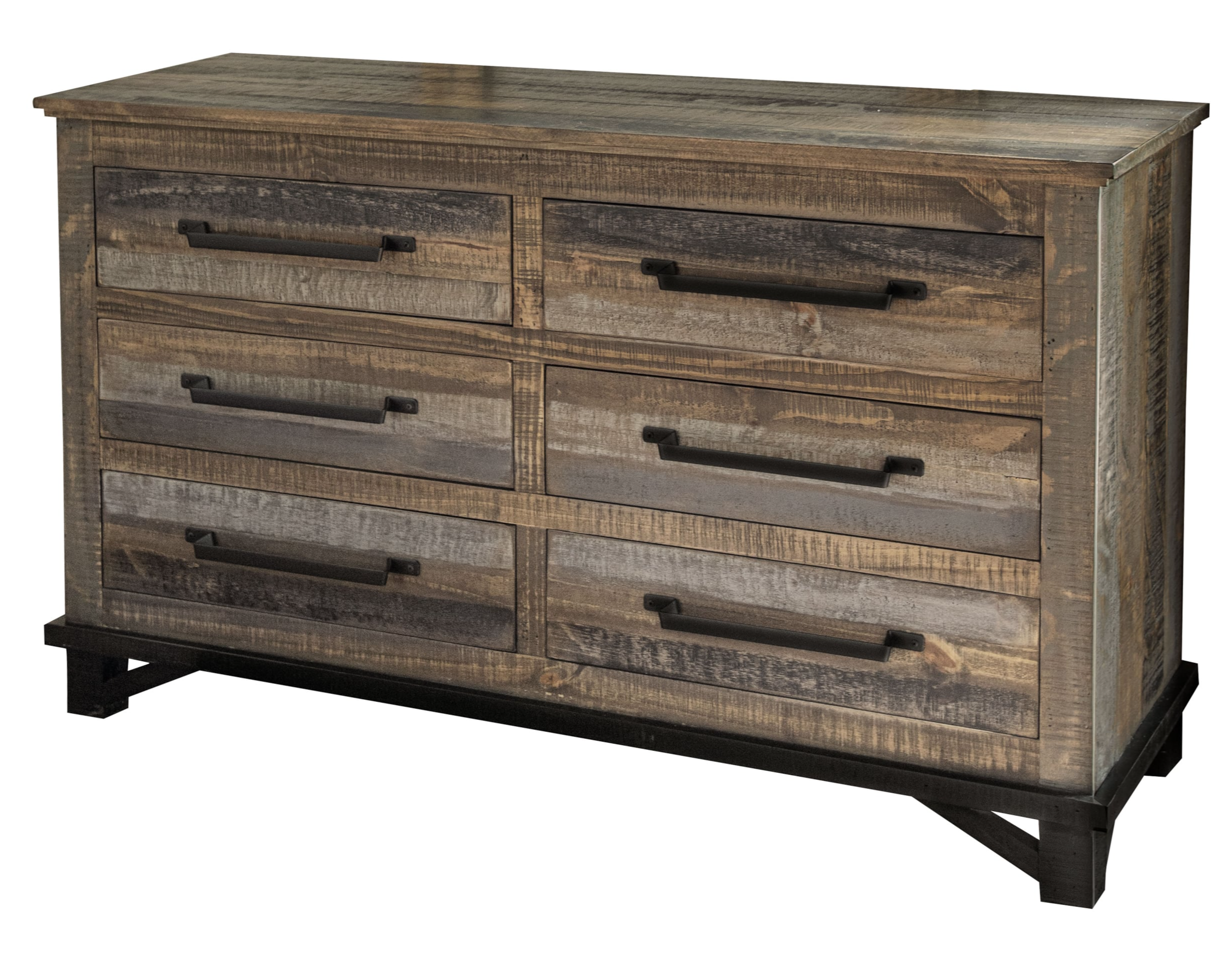 International Furniture Direct Loft Brown IFD6441DSRSM Rustic Dresser