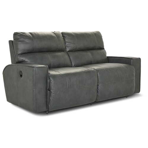 Contemporary Reclining 2-Seat Sofa with Track Arms