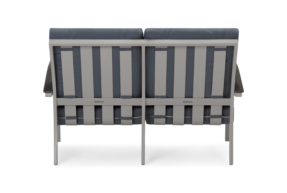 Telescope Bazza Cushioned Loveseat w/Polymer Panel Arms