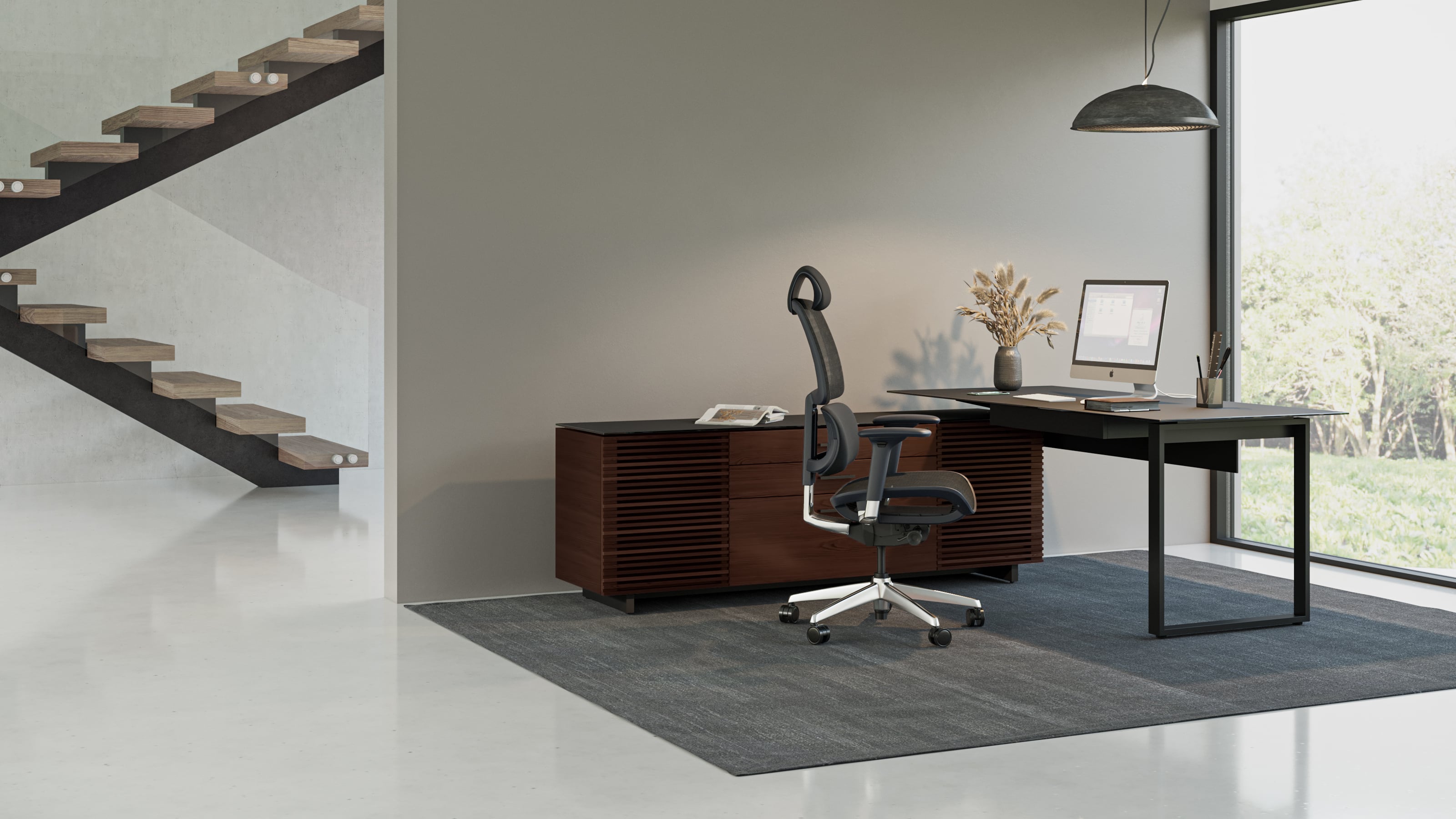 BDI Corridor L-Shaped Desk