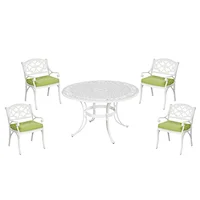 Traditional 5 Piece Outdoor Dining Set with Cushions