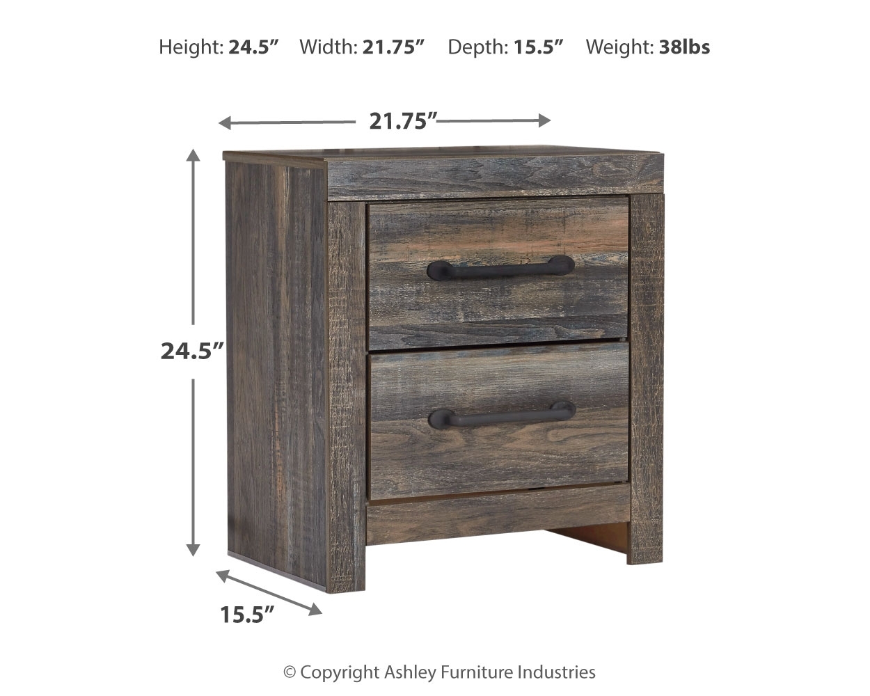 2-Drawer Nightstand