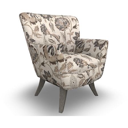 Contemporary Stationary Accent Chair with Splayed Legs