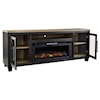 Signature Design by Ashley Foyland 83" TV Stand with Electric Fireplace