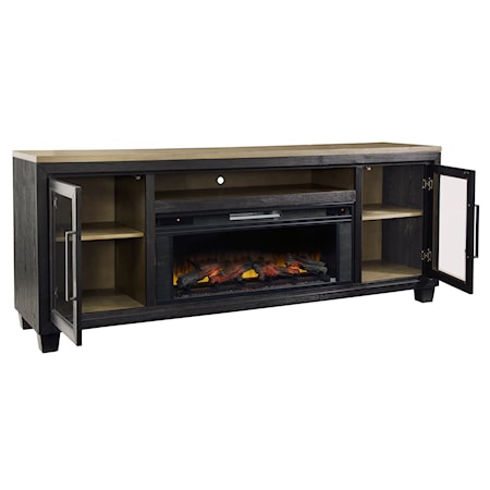 83&quot; TV Stand with Electric Fireplace