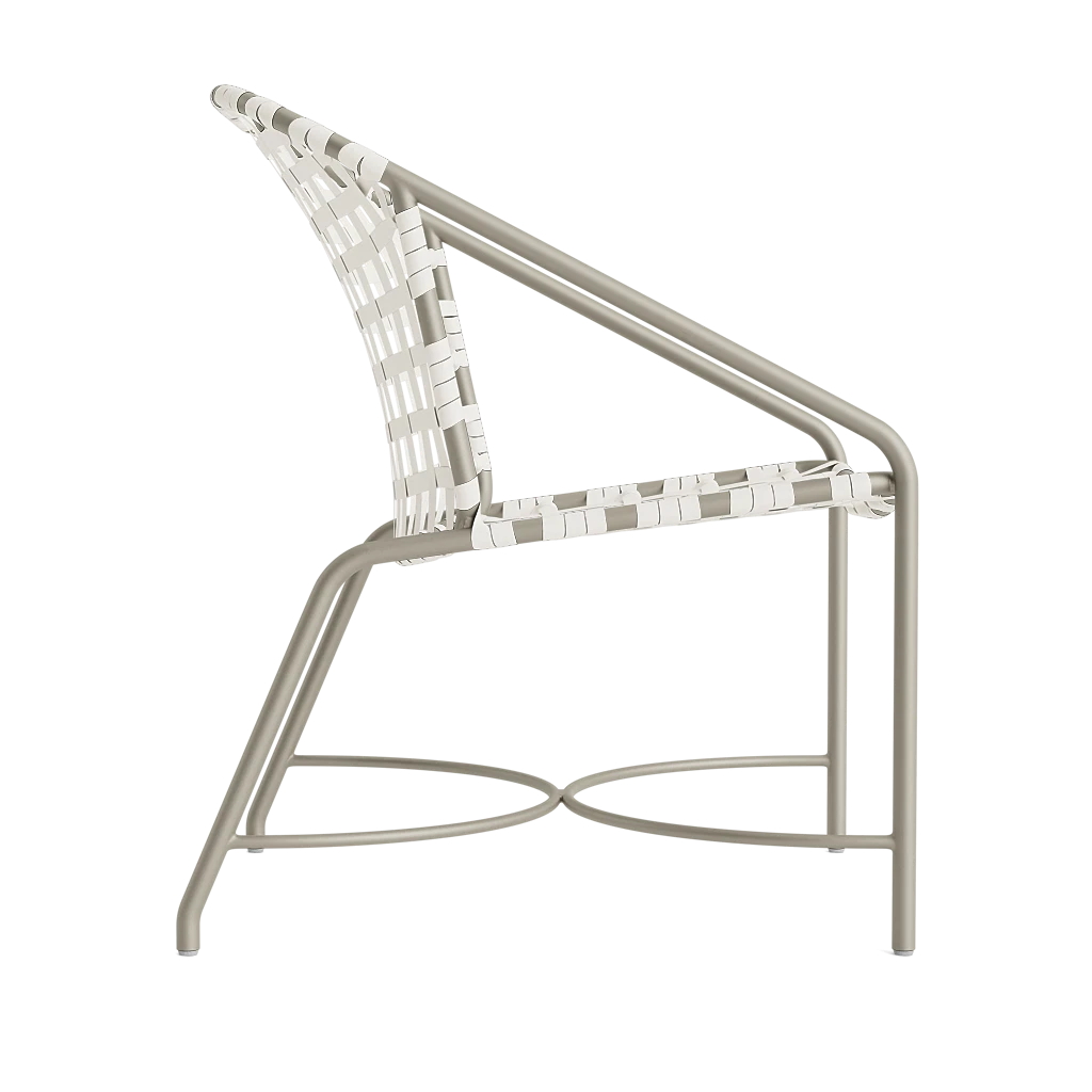 Vinyl Strap Dining Arm Chair