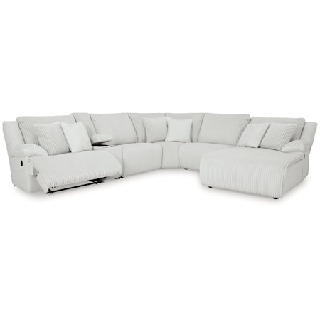 6-Piece Reclining Sectional With Chaise