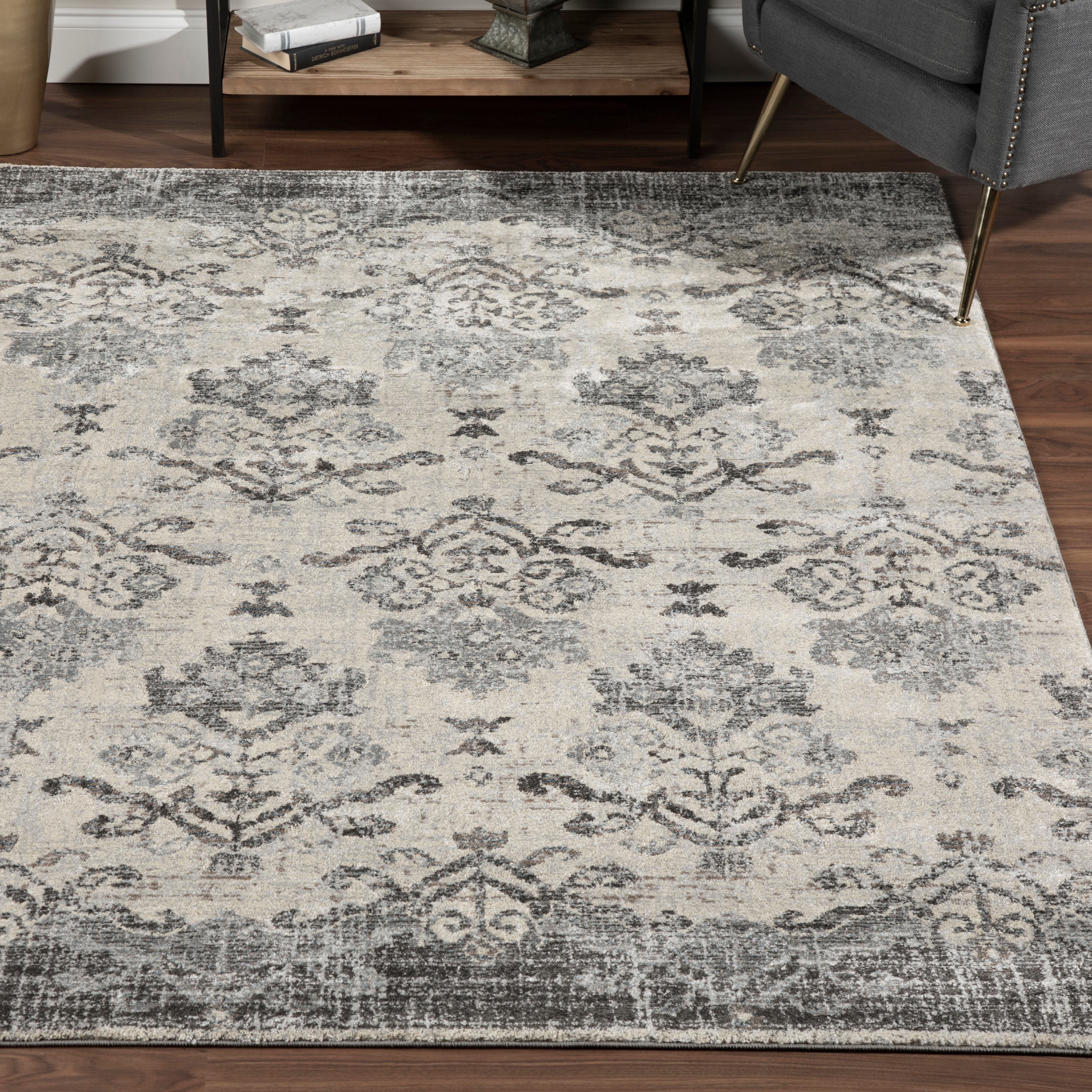 Pewter 3'3"X5'3" Area Rug