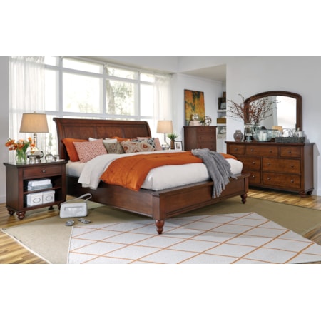 Queen Sleigh Bed