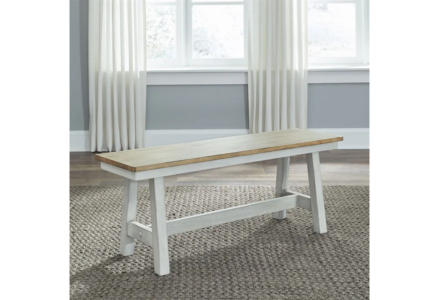 Lindsey Farm Backless Bench by Liberty Furniture at VanDrie Home Furnishings