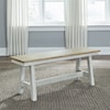 Liberty Furniture Lindsey Farm Transitional Two-Toned Backless Bench
