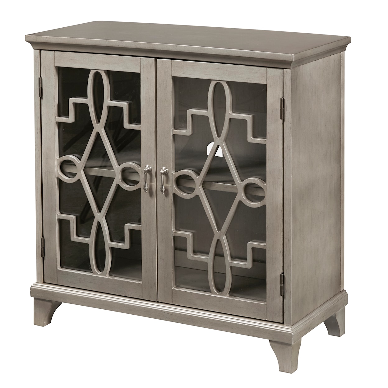Accentrics Home Accents Antique Silver KD Two Door Chest