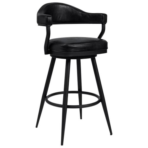 Contemporary 26" Counter-Height Stool with Swivel Seat