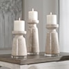 Uttermost Kyan Kyan Ceramic Candleholders S/3