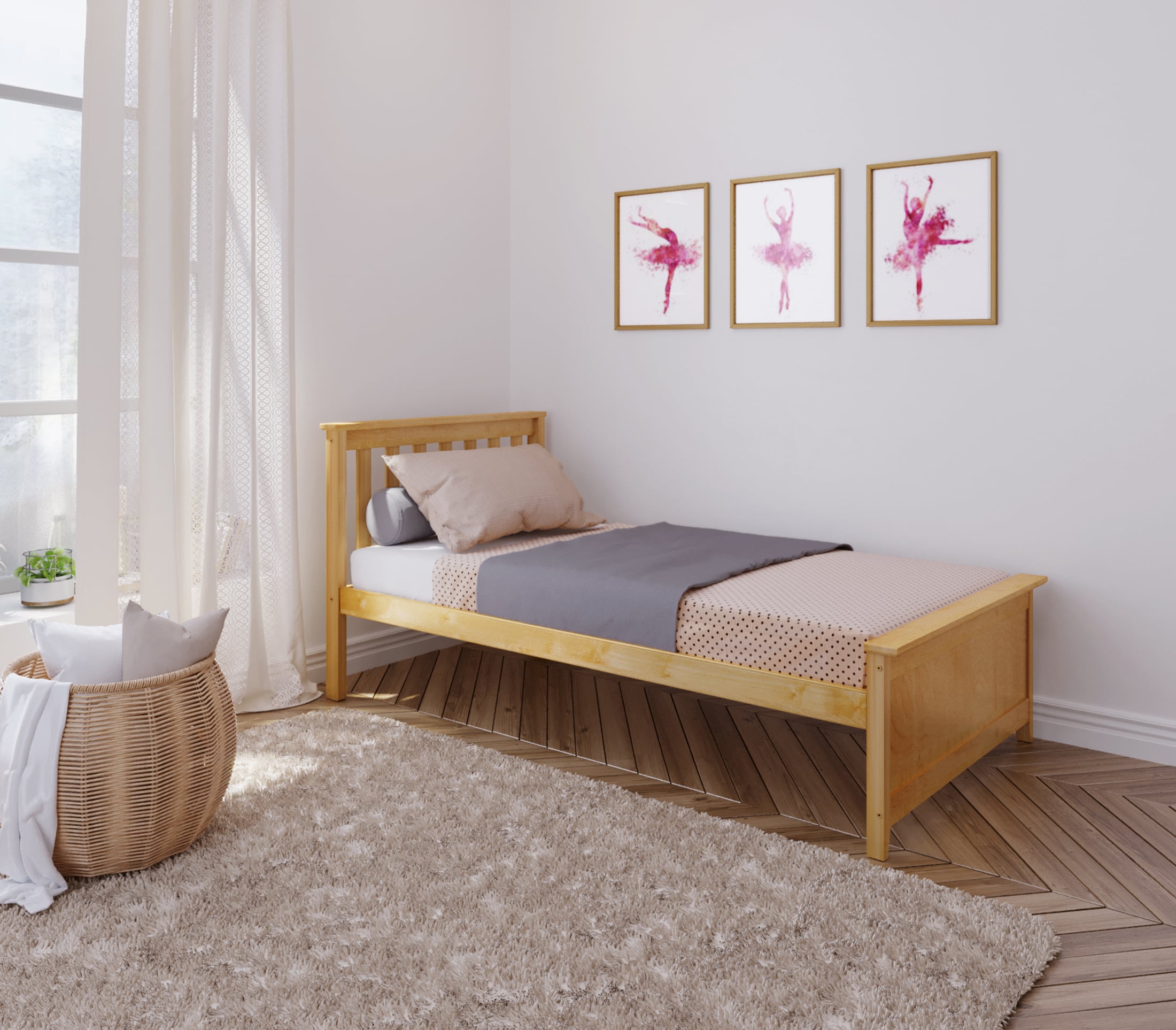 Youth Twin Single Bed in Natural