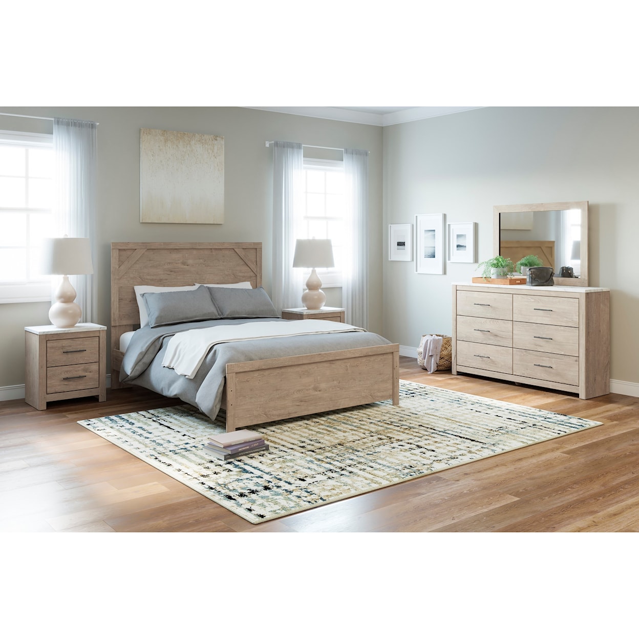 StyleLine ETHAN KRYPTO Queen Panel Bed