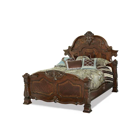 Traditional King Mansion Bed