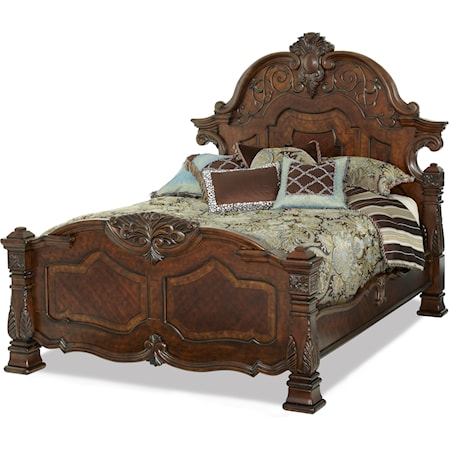Traditional Queen Mansion Bed