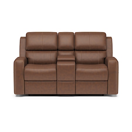 Power Reclining Console Loveseat