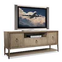 Entertainment Console with Ring Handle Hardware