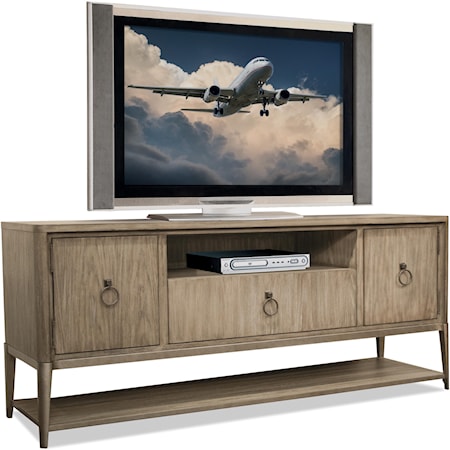 Entertainment Console with Ring Handle Hardware