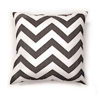 22" X 22" Pillow, Gray Chevron (2/CTN)