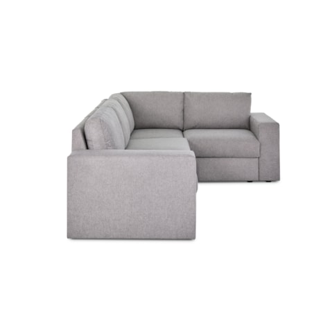 Wide-Arm 4-Seat Sectional Sofa