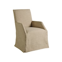 Fiona Arm Chair with Hidden Casters and Slipcover