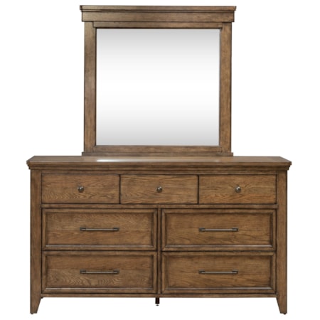 7-Drawer Dresser and Mirror