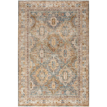 7'10" x 10'4" Blue Rectangle Rug