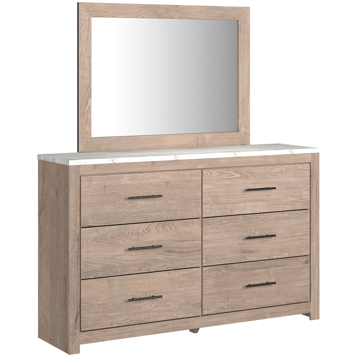 Michael Alan Select Senniberg Dresser & Bedroom Mirror