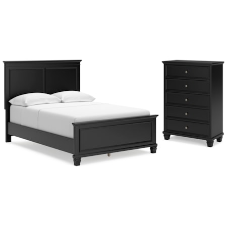 Full Panel Bed And Chest