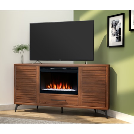 Electric Fireplace Corner TV Stand