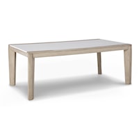 Contemporary Rectangular Two-Tone Dining Table 