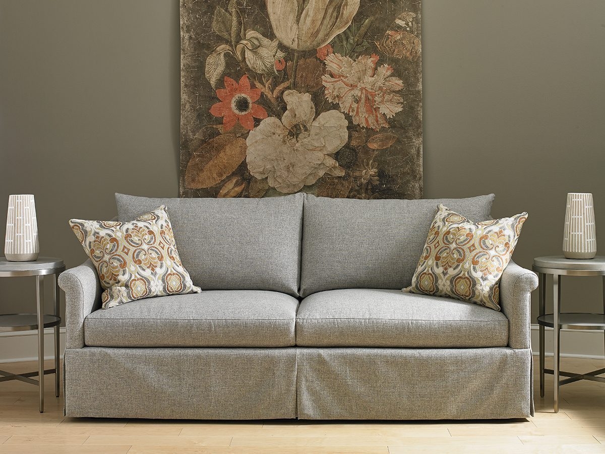 Dressmaker Sleeper Sofa w/Throw Pillows