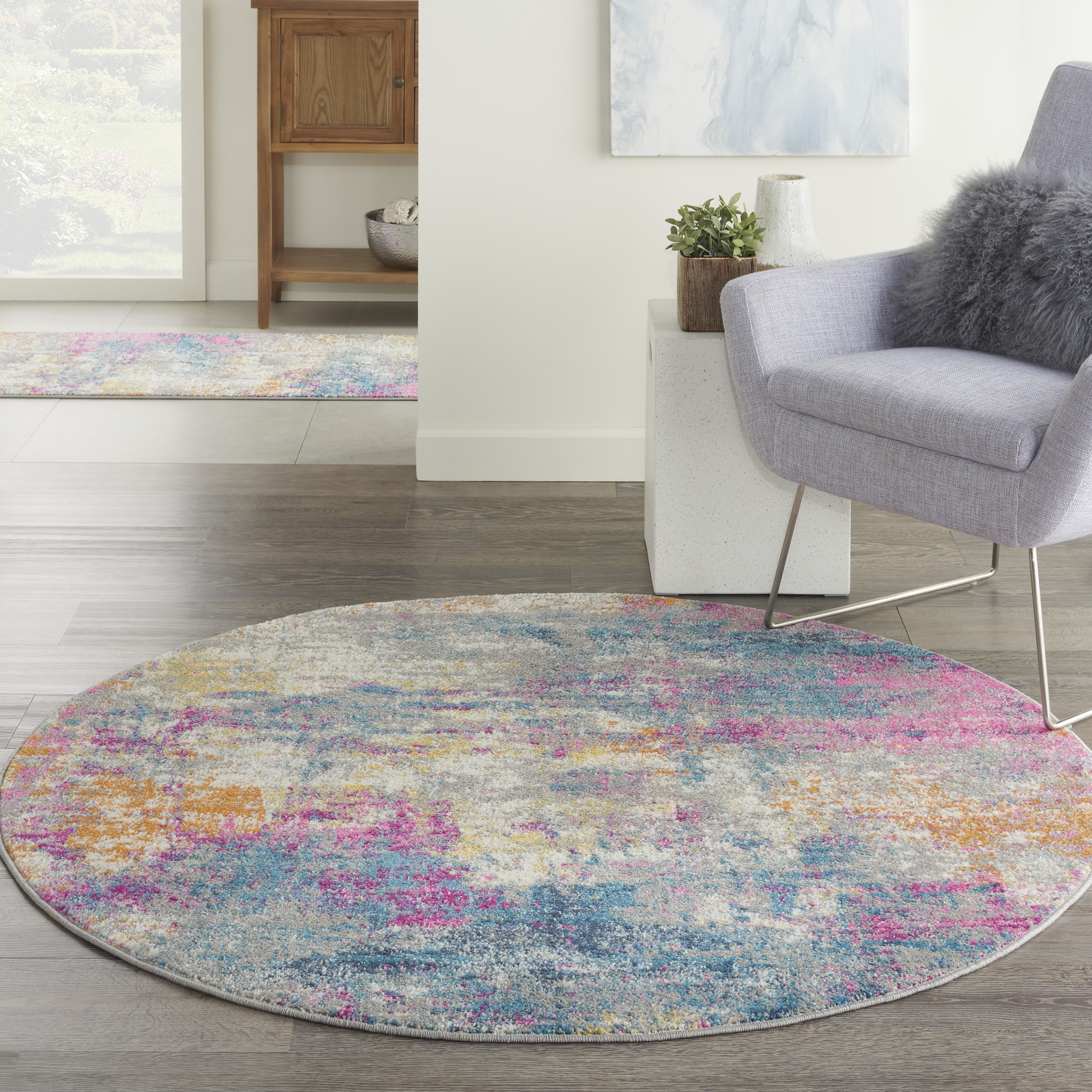 5'3" Round  Rug