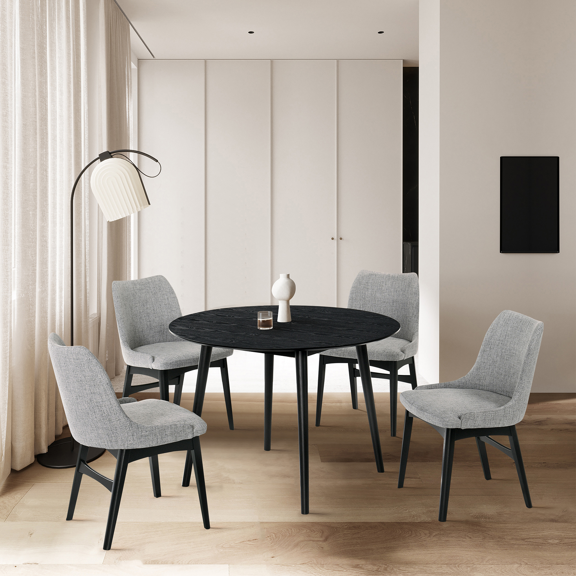 Armen Living Arcadia/Azalea 5-Piece Dining Set