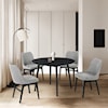 Armen Living Arcadia/Azalea 5-Piece Dining Set