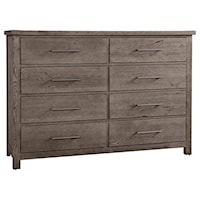 Rustic 8-Drawer Dresser