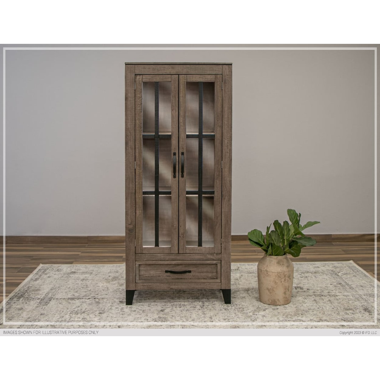 International Furniture Direct Blacksmith Cabinet