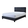 Crown Mark Ezra Upholstered Queen Panel Bed