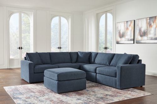 5-Piece Sectional And Ottoman