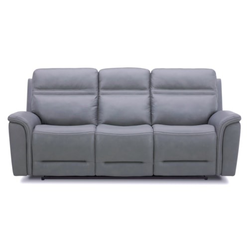 Transitional Power Reclining Sofa with USB Ports