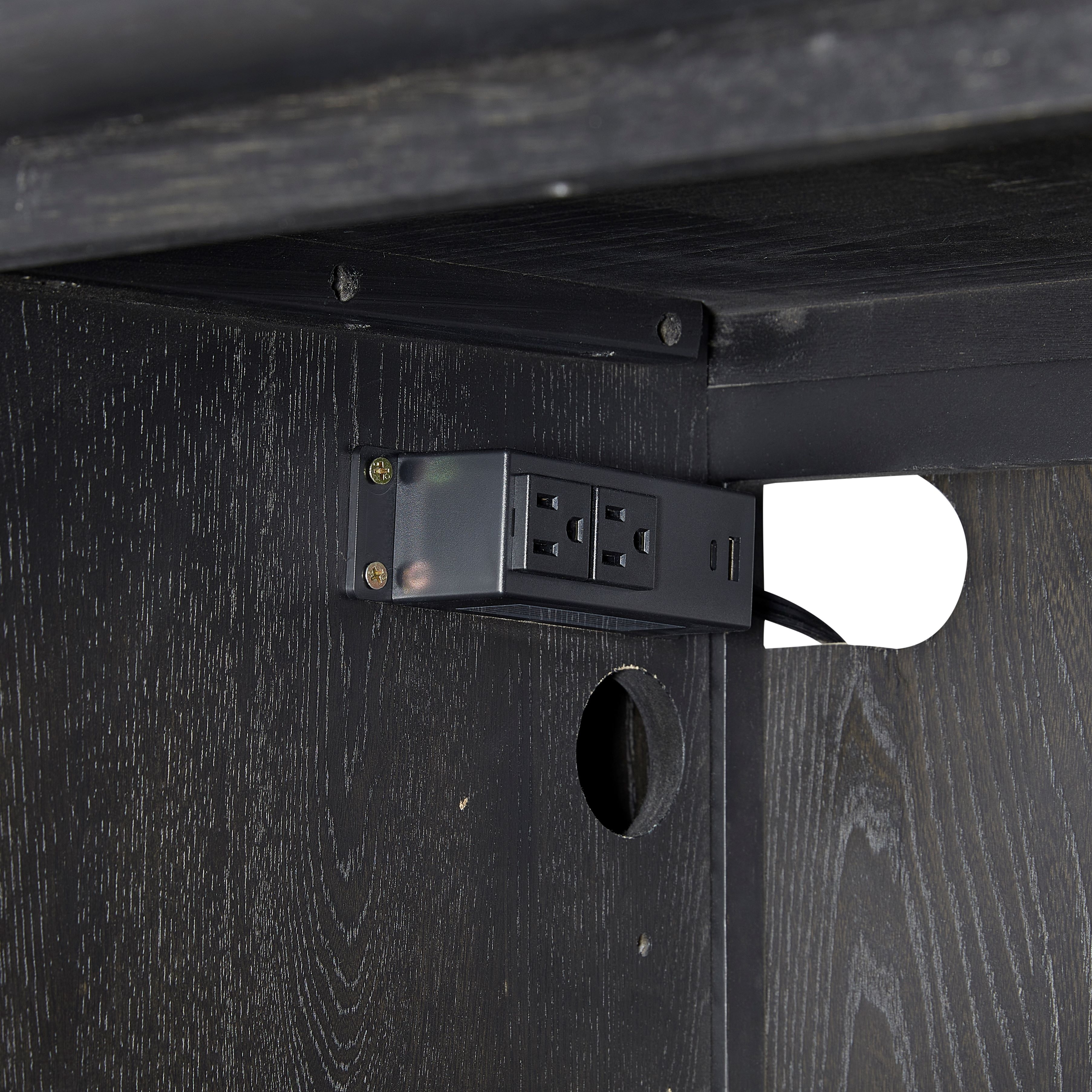 80" Media Console w/Built-in Power