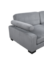 Homelegance Traverse Casual 2-Piece Loveseat with Loose Back Cushions