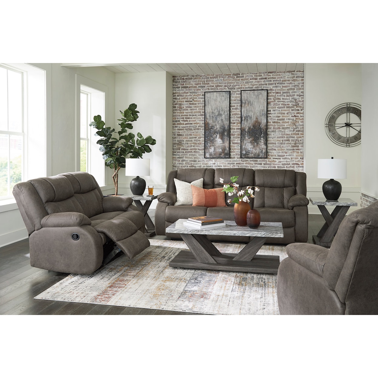 Michael Alan Select First Base Living Room Set