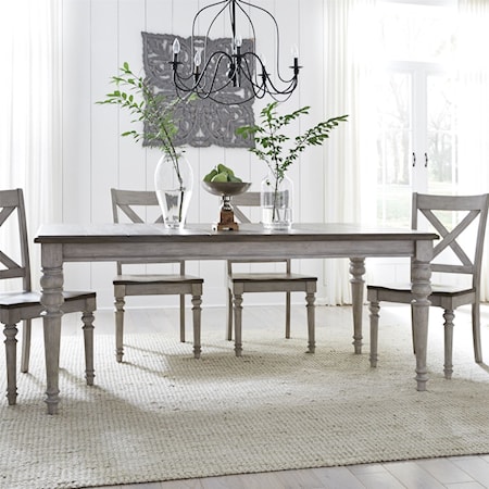 Cottage 5-Piece Rectangular Table Set