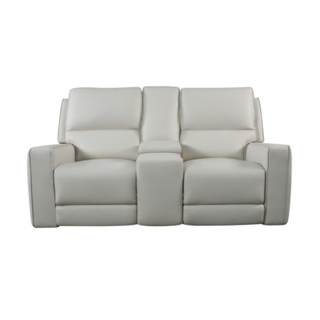 Motion Loveseat w/Power &amp; Console