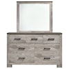 Elements Millers Cove- 6-Drawer Dresser with Mirror